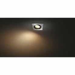 Luminaires Philips Spot encastrable Philips Hue Centura LED Blanc, 1 lumière, Changeur de couleurs