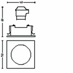 Luminaires Philips Spot encastrable Philips Hue Centura LED Blanc, 1 lumière, Changeur de couleurs
