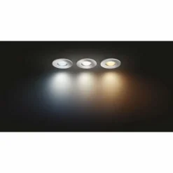 Luminaires Philips Spot encastrable Philips Hue Adore LED Aluminium, 3 lumières, Télécommandes