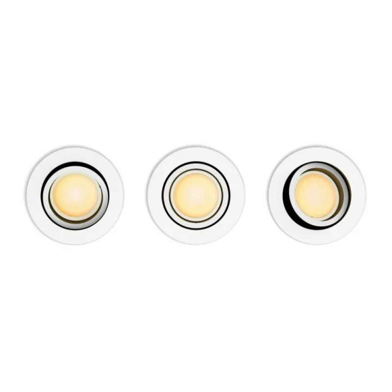 Luminaires Philips Spot encastrable Philips Hue Milliskin LED Blanc, 3 lumières