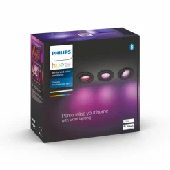 Luminaires Philips Spot encastrable Philips Hue Centura LED Blanc, 3 lumières