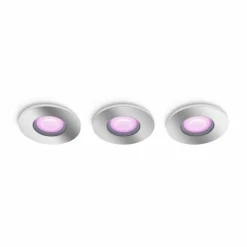 Luminaires Philips Spot encastrable Philips Hue Xamento LED Chrome, 3 lumières