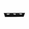 Luminaires Trio Spot encastrable Trio Kenai LED Noir, 3 lumières* Luminaires Encastrés
