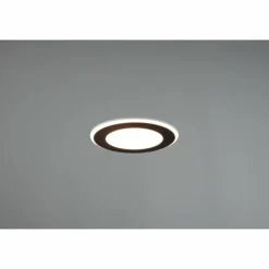 Luminaires Trio Spot encastrable Trio-Leuchten Aura LED Noir, 1 lumière* Luminaires Encastrés