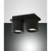 Luminaires Fabas Luce Spot Fabas Luce Smooth Noir, 2 lumières* Spots Et Projecteurs