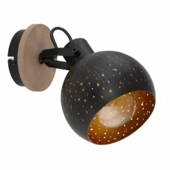 Lampes Industrielles-Luminaires Globo Lighting Spot Globo ADAJA Noir, 1 lumière