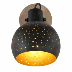 Lampes Industrielles-Luminaires Globo Lighting Spot Globo ADAJA Noir, 1 lumière