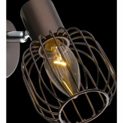 Luminaires Rustiques-Luminaires Globo Lighting Spot Globo Akin Brun, 1 lumière