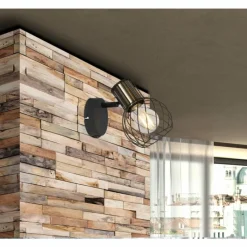 Lampes Dorées-Luminaires Globo Lighting Spot Globo ARGUSTO Noir, 1 lumière