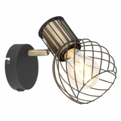 Lampes Dorées-Luminaires Globo Lighting Spot Globo ARGUSTO Noir, 1 lumière