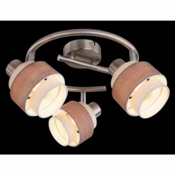 Luminaires Globo Lighting Spot Globo ASHGAAN Nickel mat, 3 lumières* Spots Et Projecteurs