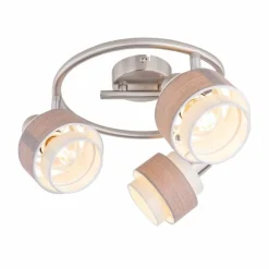 Luminaires Globo Lighting Spot Globo ASHGAAN Nickel mat, 3 lumières* Spots Et Projecteurs