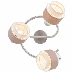 Luminaires Globo Lighting Spot Globo ASHGAAN Nickel mat, 3 lumières* Spots Et Projecteurs