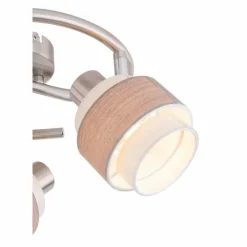 Luminaires Globo Lighting Spot Globo ASHGAAN Nickel mat, 3 lumières* Spots Et Projecteurs