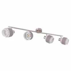 Luminaires Globo Lighting Spot Globo ASHGAAN Nickel mat, 4 lumières* Spots Et Projecteurs
