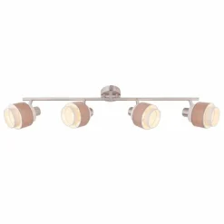 Luminaires Globo Lighting Spot Globo ASHGAAN Nickel mat, 4 lumières* Spots Et Projecteurs