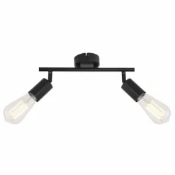 Lampes Vintages & Rétros-Luminaires Globo Lighting Spot Globo AVENDO Noir, 2 lumières