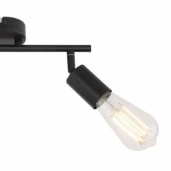 Lampes Vintages & Rétros-Luminaires Globo Lighting Spot Globo AVENDO Noir, 2 lumières