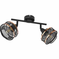 Lampes Dorées-Luminaires Globo Lighting Spot Globo BELLONA Noir, 2 lumières