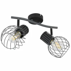 Luminaires Globo Lighting Spot Globo BEVERONE Noir, 2 lumières* Spots Et Projecteurs
