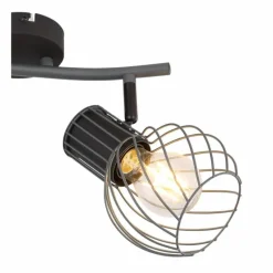 Luminaires Globo Lighting Spot Globo BEVERONE Noir, 2 lumières* Spots Et Projecteurs