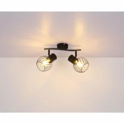 Luminaires Globo Lighting Spot Globo BEVERONE Noir, 2 lumières* Spots Et Projecteurs