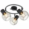 Luminaires Globo Lighting Spot Globo BEVERONE Noir, 3 lumières* Spots Et Projecteurs