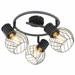 Luminaires Globo Lighting Spot Globo BEVERONE Noir, 3 lumières* Spots Et Projecteurs