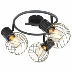 Luminaires Globo Lighting Spot Globo BEVERONE Noir, 3 lumières* Spots Et Projecteurs