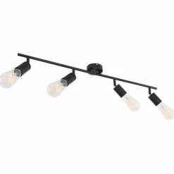 Lampes Vintages & Rétros-Luminaires Globo Lighting Spot Globo CAARNIO Noir, 4 lumières