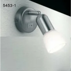 Luminaires Globo Lighting Spot Globo CATHY Acier inoxydable, Nickel mat, 1 lumière