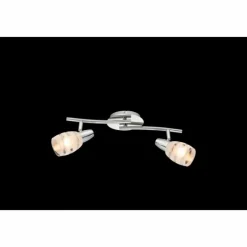 Luminaires Globo Lighting Spot Globo Chrome, 2 lumières