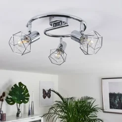 hofstein Spot Globo Chrome, 3 lumières* Spots Et Projecteurs