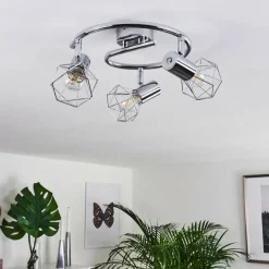 hofstein Spot Globo Chrome, 3 lumières* Spots Et Projecteurs