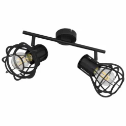 Luminaires Globo Lighting Spot Globo CLASTRA Noir, 2 lumières* Spots Et Projecteurs
