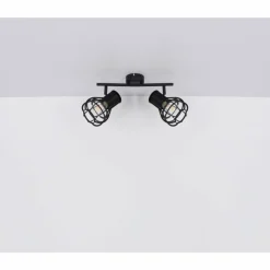 Luminaires Globo Lighting Spot Globo CLASTRA Noir, 2 lumières* Spots Et Projecteurs