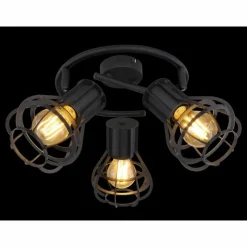 Luminaires Globo Lighting Spot Globo CLASTRA Noir, 3 lumières* Spots Et Projecteurs