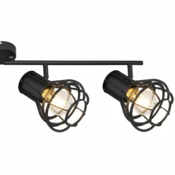 Luminaires Globo Lighting Spot Globo CLASTRA Noir, 4 lumières* Spots Et Projecteurs