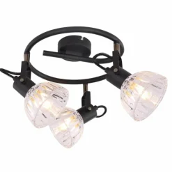 Luminaires Globo Lighting Spot Globo DRABO Noir, 3 lumières