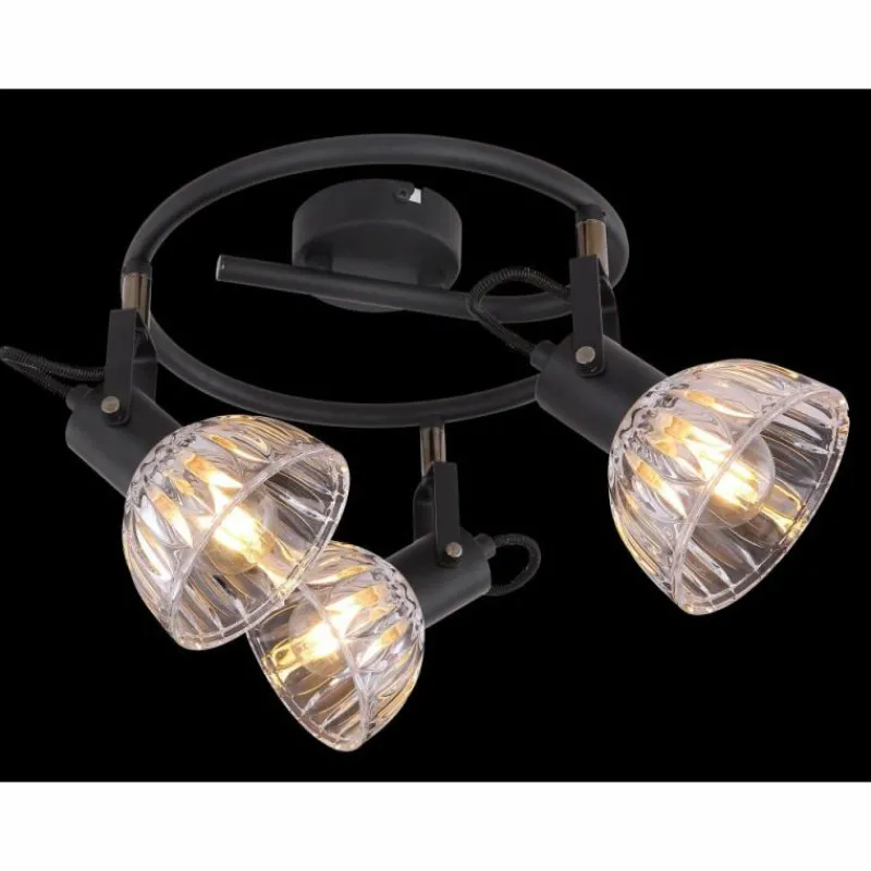 Luminaires Globo Lighting Spot Globo DRABO Noir, 3 lumières