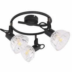 Luminaires Globo Lighting Spot Globo DRABO Noir, 3 lumières