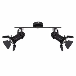 Luminaires Globo Lighting Spot Globo EGON Noir, 2 lumières* Spots Et Projecteurs