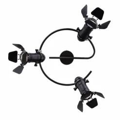 Lampes Industrielles-Luminaires Globo Lighting Spot Globo EGON Noir, 3 lumières