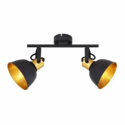 Luminaires Globo Lighting Spot Globo FILLO Noir, 2 lumières* Spots Et Projecteurs