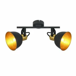 Luminaires Globo Lighting Spot Globo FILLO Noir, 2 lumières* Spots Et Projecteurs