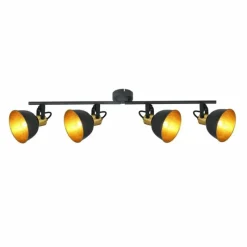 Luminaires Globo Lighting Spot Globo FILLO Noir, 4 lumières* Spots Et Projecteurs