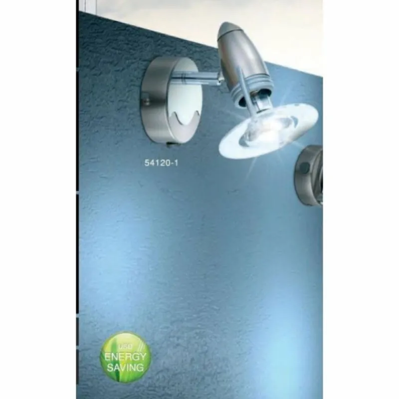 Luminaires Globo Lighting Spot Globo FRANCES I Chrome, Acier inoxydable, Nickel mat, 1 lumière