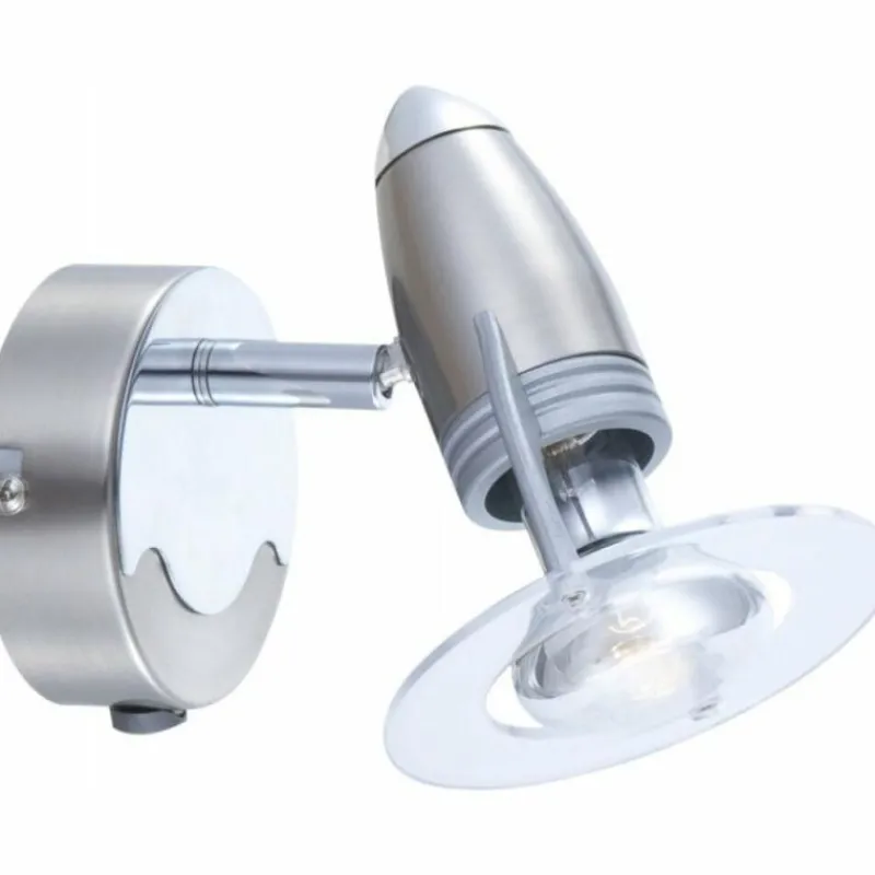 Luminaires Globo Lighting Spot Globo FRANCES I Chrome, Acier inoxydable, Nickel mat, 1 lumière