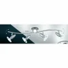 Luminaires Globo Lighting Spot Globo FRANCES I Chrome, Acier inoxydable, Nickel mat, 4 lumières