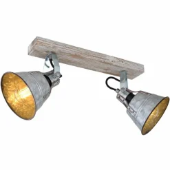 Lampes Dorées-Luminaires Globo Lighting Spot Globo GÜNTHER I Or, Blanc, 2 lumières